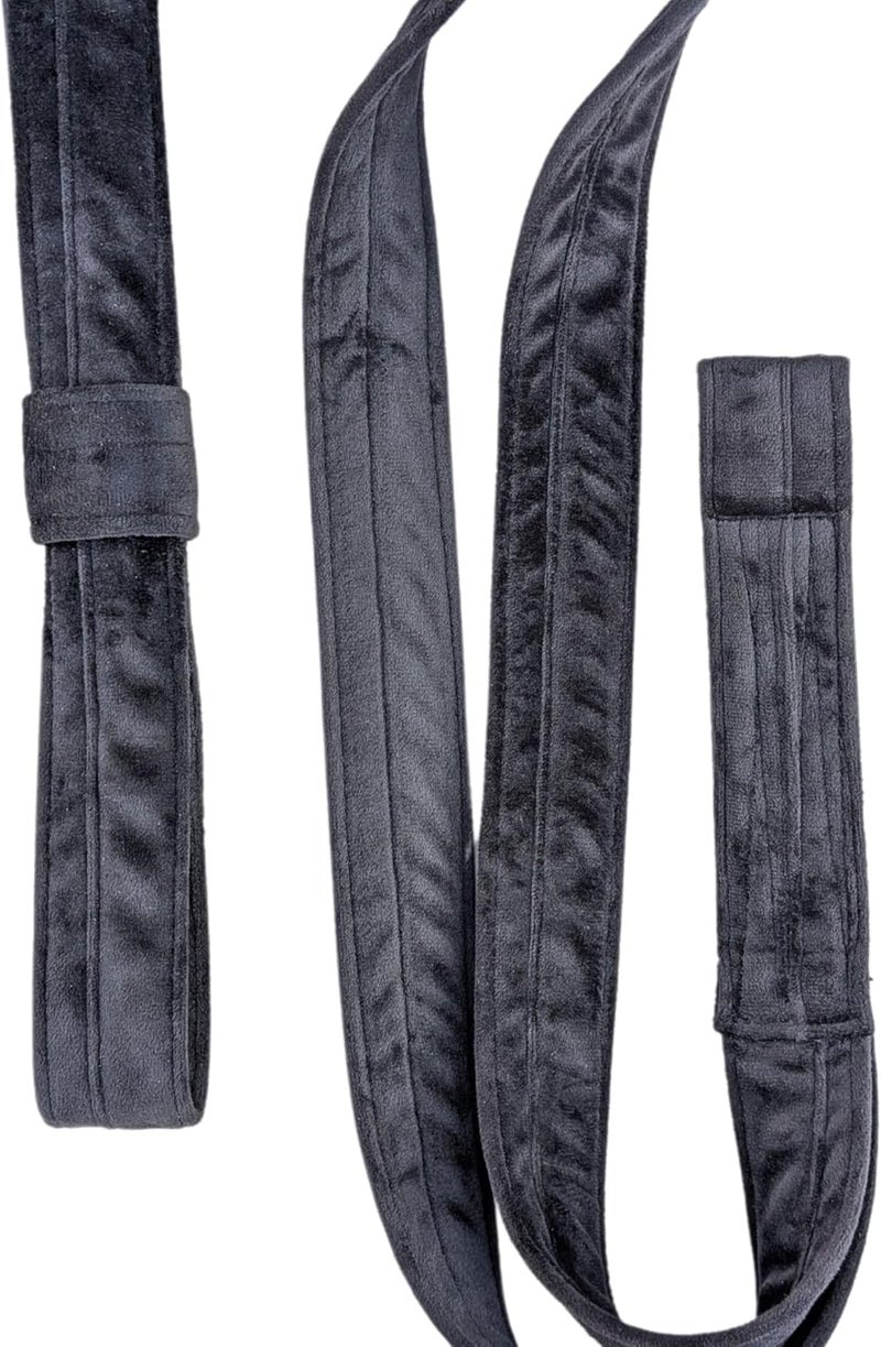 Flife Aerial Loop Straps 8ft Bodyloops 2.5 meter Velvet Covering Soft 1 pair Contortion with 2 Delta Quick Link 1 carry bag Heavy Duty for Aerial Circus Dance - Image 3